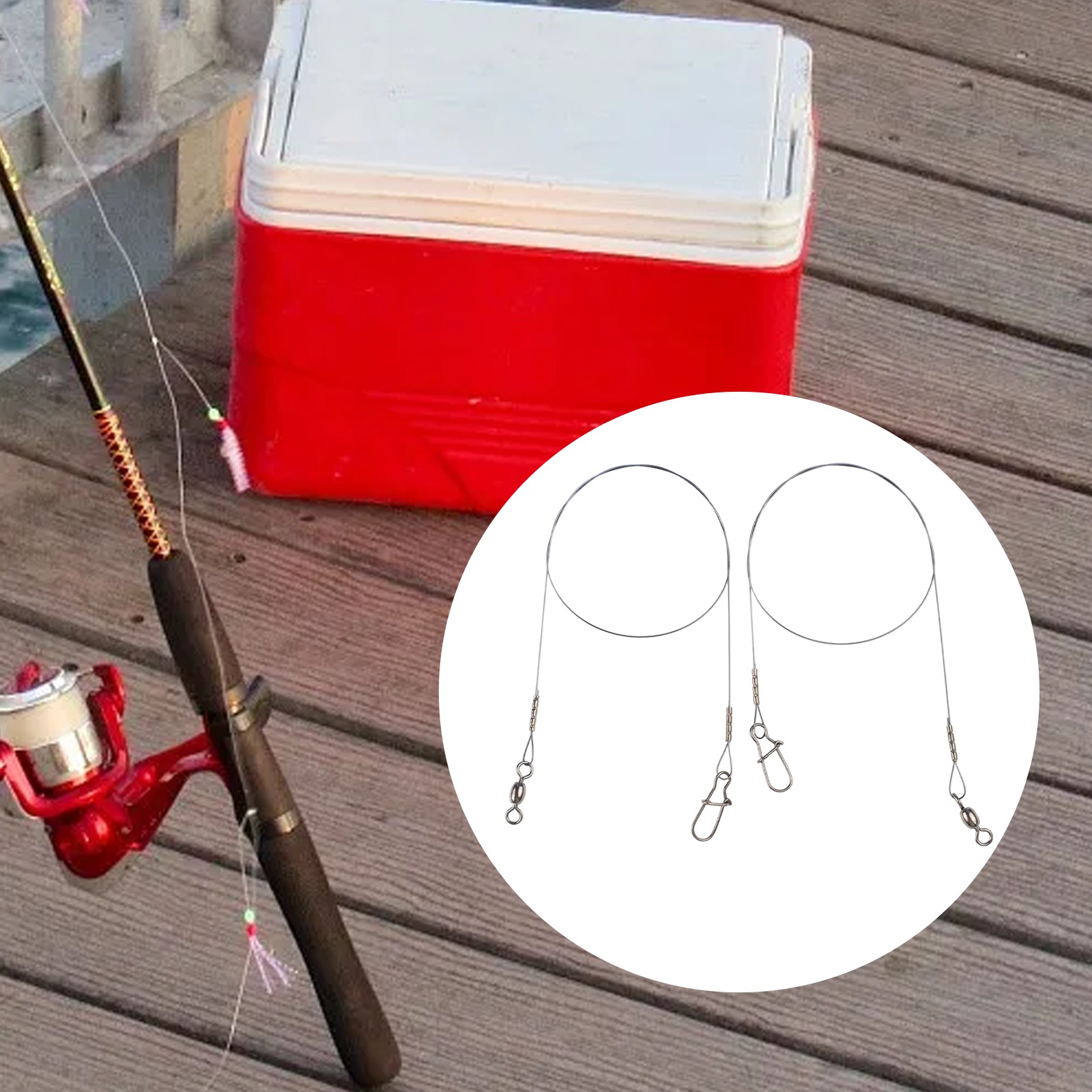 Fishing Line Winder - 2 قطعة خط زعيم سلك التيتانيوم